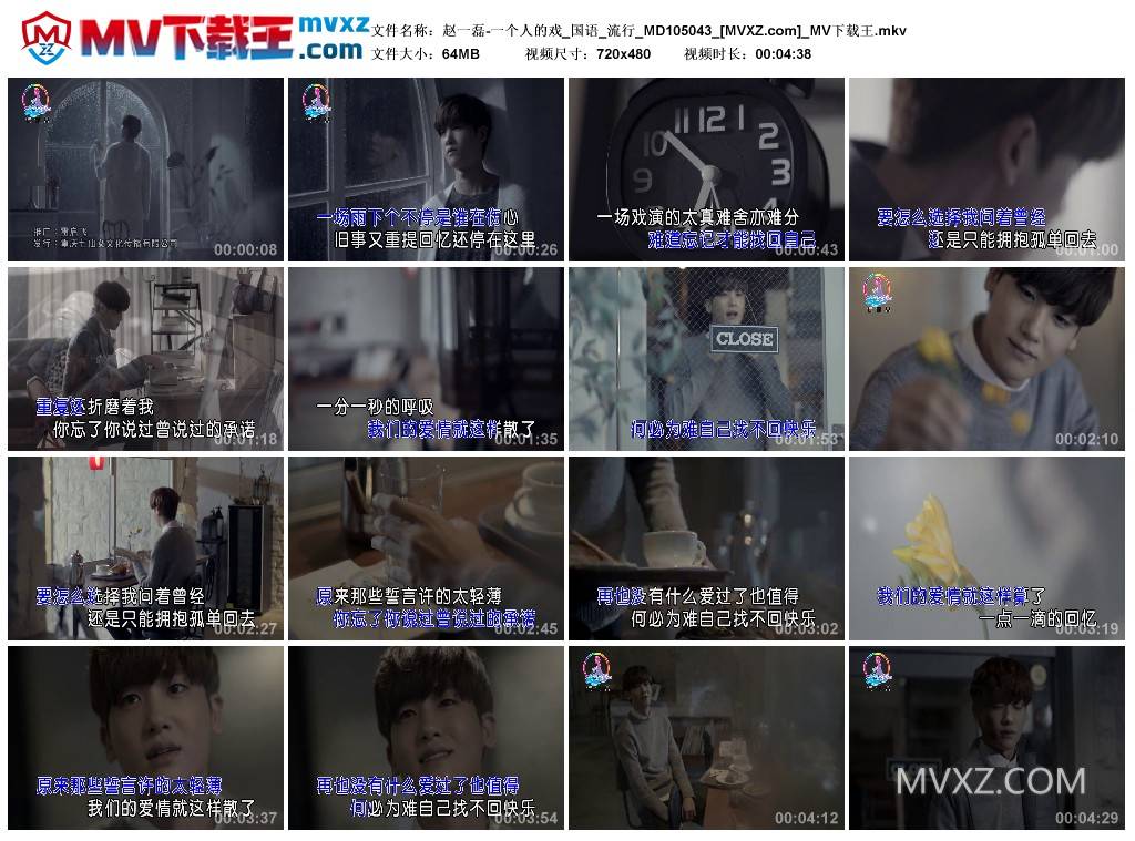 赵一磊-一个人的戏_国语_流行_MD105043